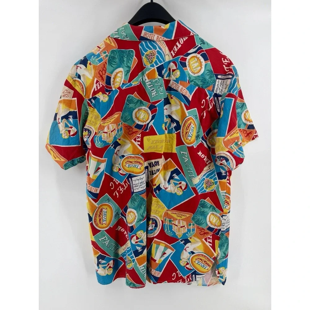 Women's Marisa Christina Classics Large Hawaiian Short Sleeve Shirt - Picture 3 of 3